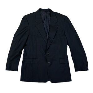 Hickey Freeman Blazer Dark Navy Blue Sport Coat Jacket Chest Sz 45